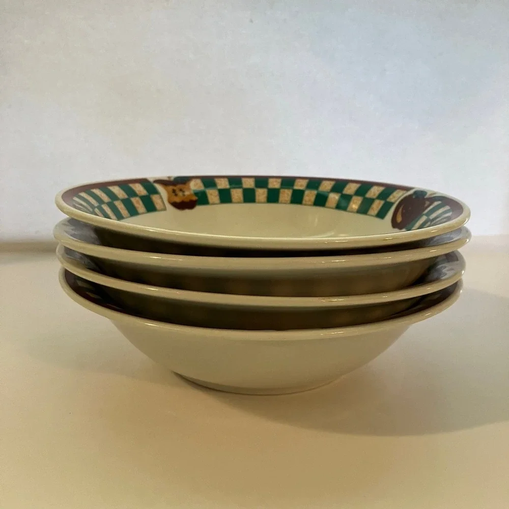 Tabletops Unlimited 1990's A is For Apple Soup Salad Bowls 8